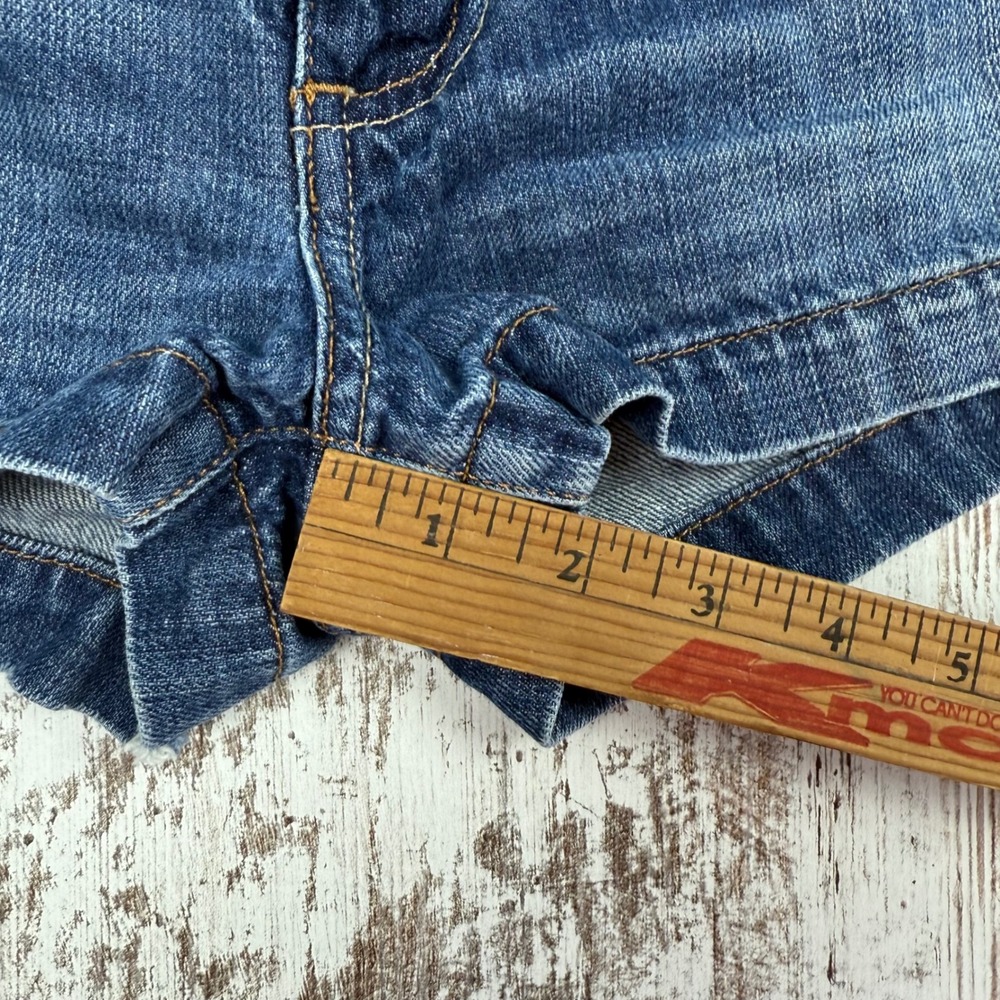 VTG Y2K O'Neill Denim Low Rise Mini Micro Shorts Size 2 Casual Summer Beach - Picture 6 of 6